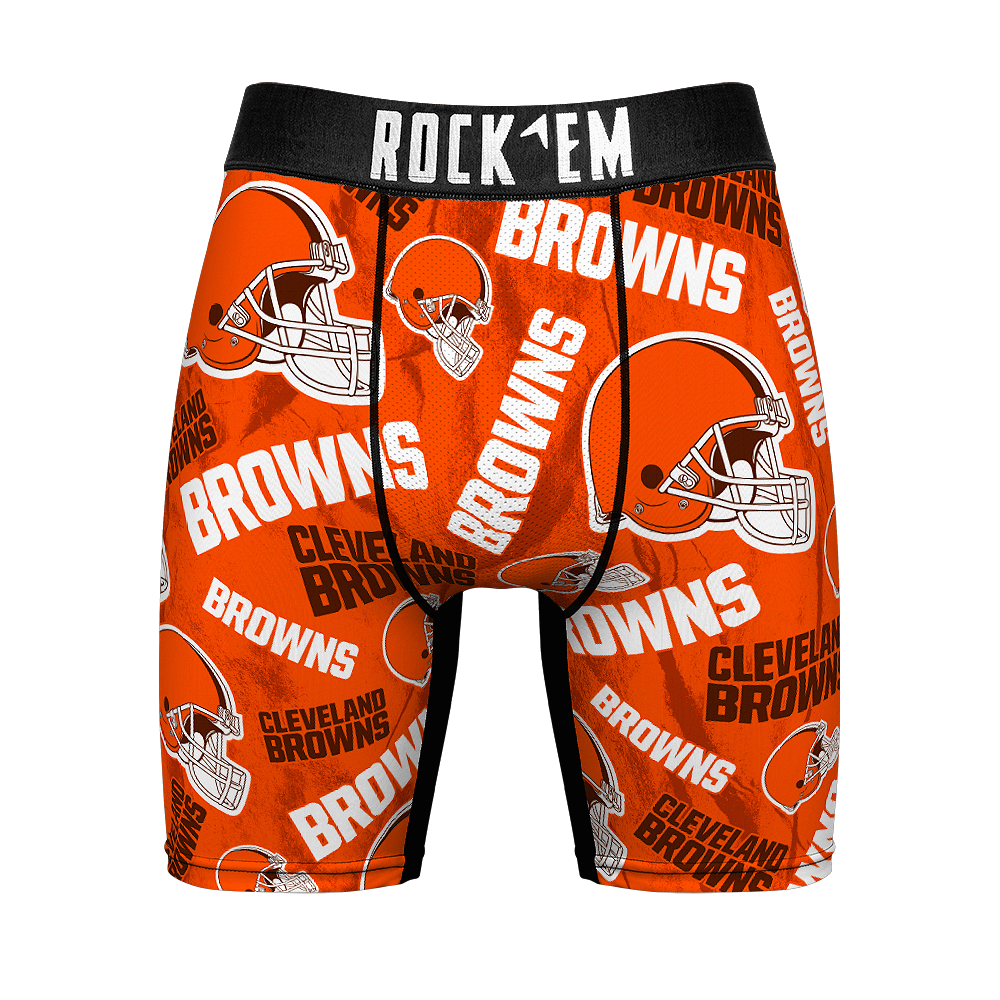 Boxer Briefs - Cleveland Browns - Logo All-Over - {{variant_title}}