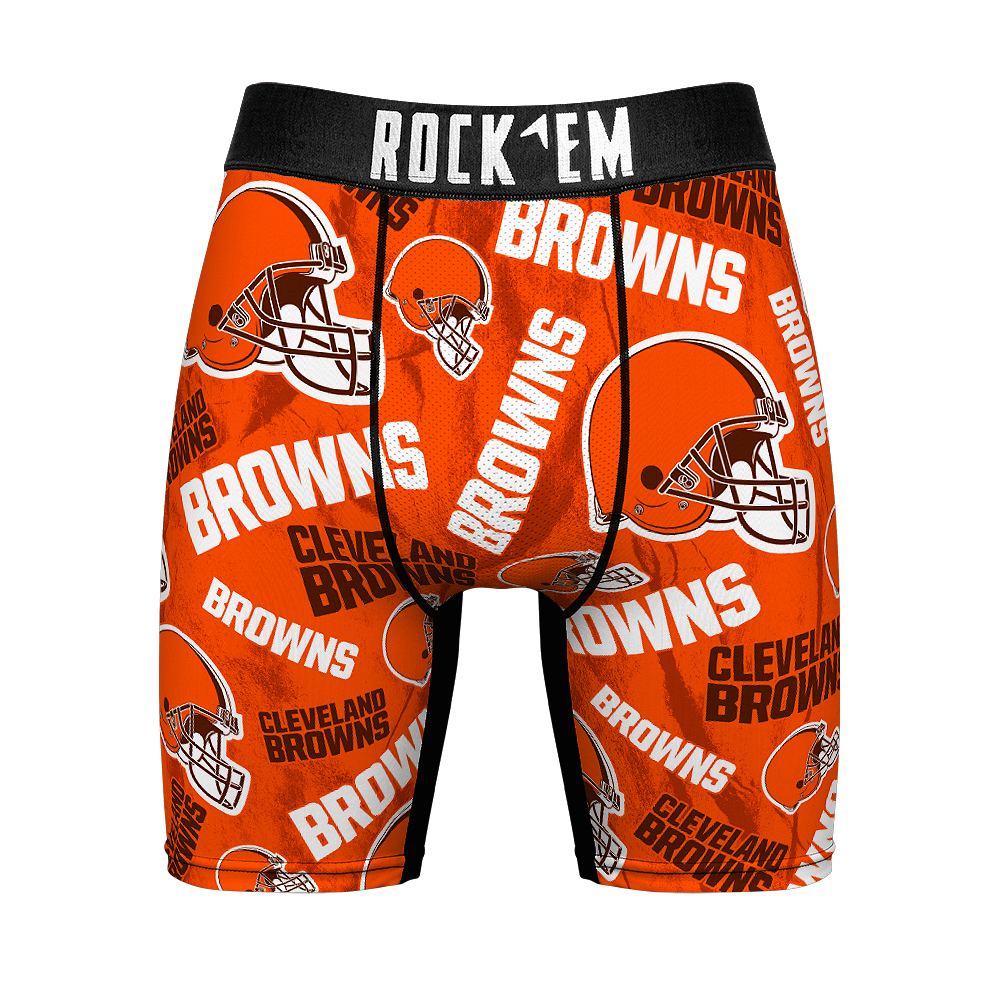 Boxer Briefs - Cleveland Browns - Logo All-Over - {{variant_title}}