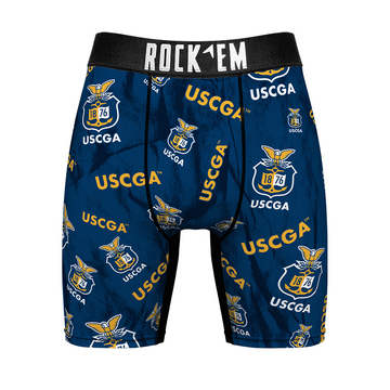 Boxer Briefs - US Coast Guard Academy Bears - Logo All-Over