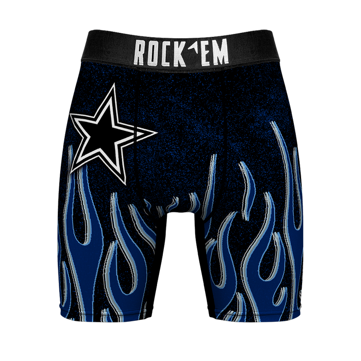 Dallas Cowboys - 3D Flames – Front
