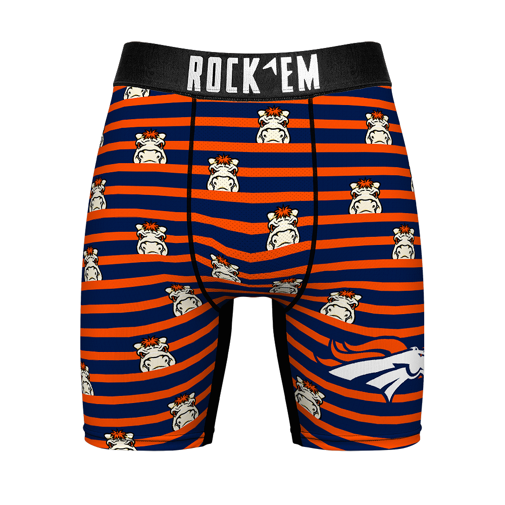 Boxer Briefs - Denver Broncos - Peek-A-Boo Stripes - {{variant_title}}