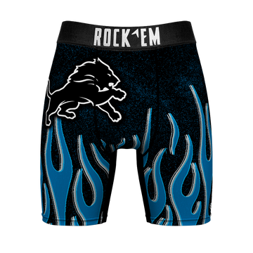 Detroit Lions - 3D Flames