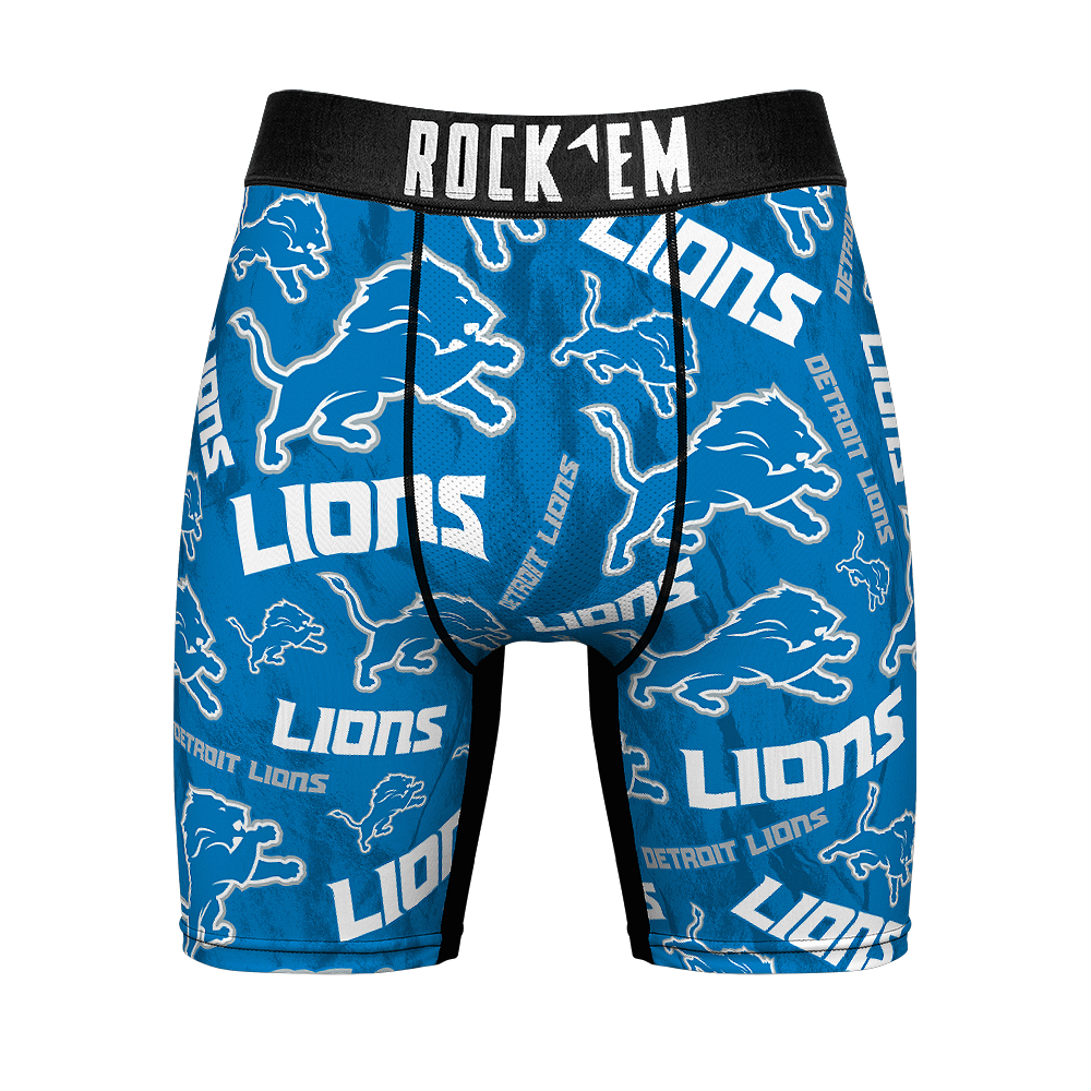 Boxer Briefs - Detroit Lions - Logo All-Over - {{variant_title}}