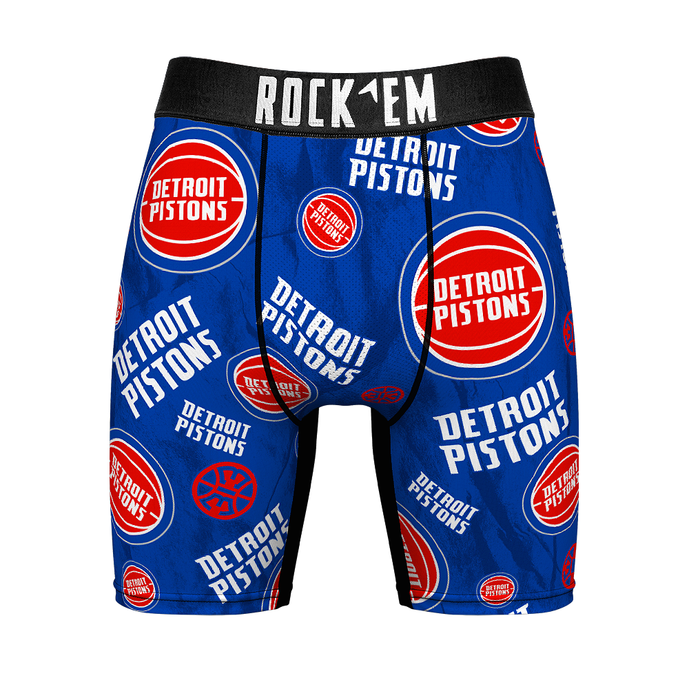 Boxer Briefs - Detroit Pistons - Logo All-Over - {{variant_title}}