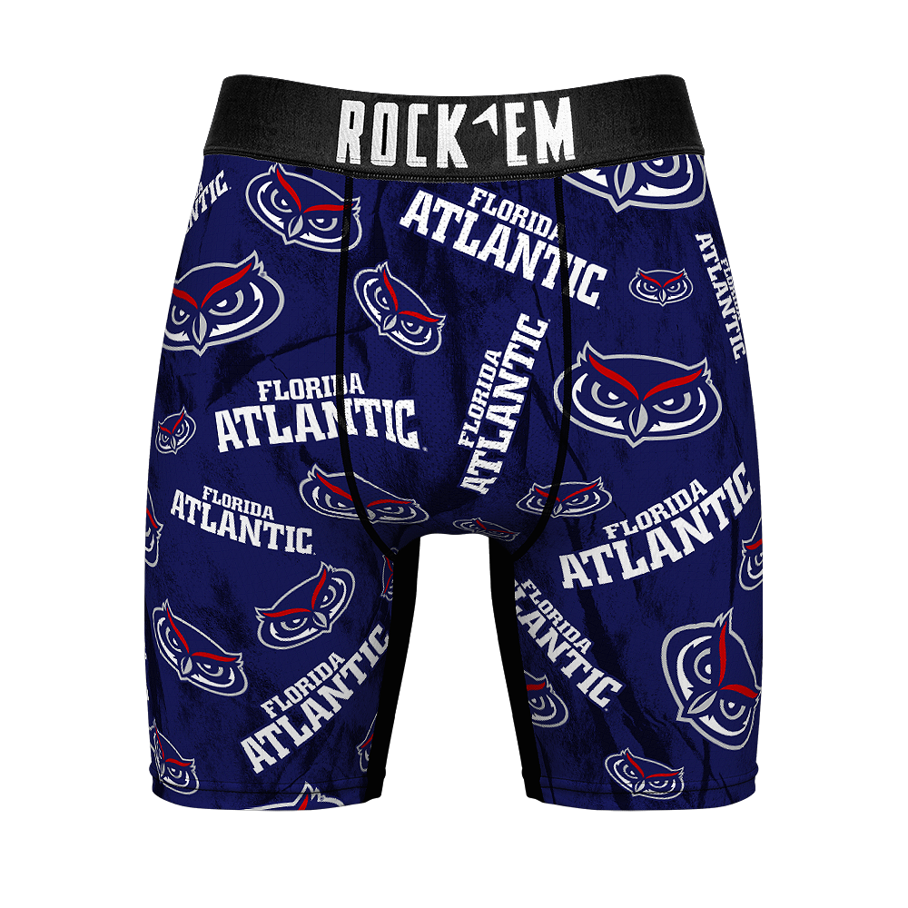 Boxer Briefs - FAU Owls - Logo All-Over - {{variant_title}}