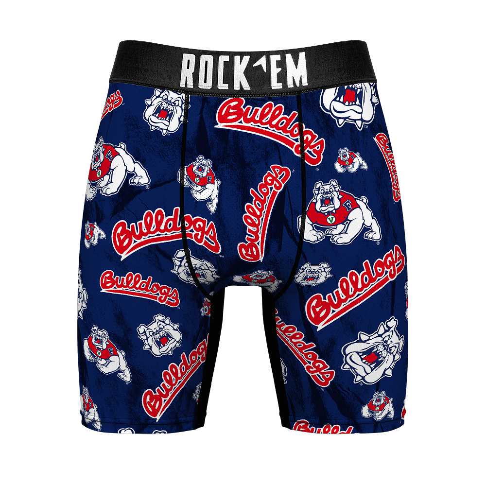 Boxer Briefs - Fresno State Bulldogs - Logo All-Over - {{variant_title}}