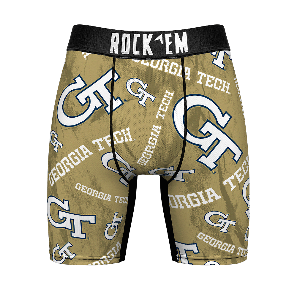 Boxer Briefs - Georgia Tech Yellow Jackets - Logo All-Over - {{variant_title}}