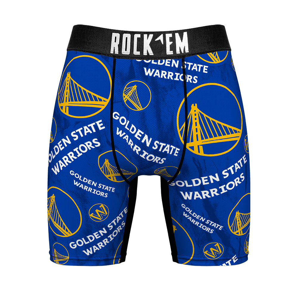 Boxer Briefs - Golden State Warriors - Logo All-Over - {{variant_title}}