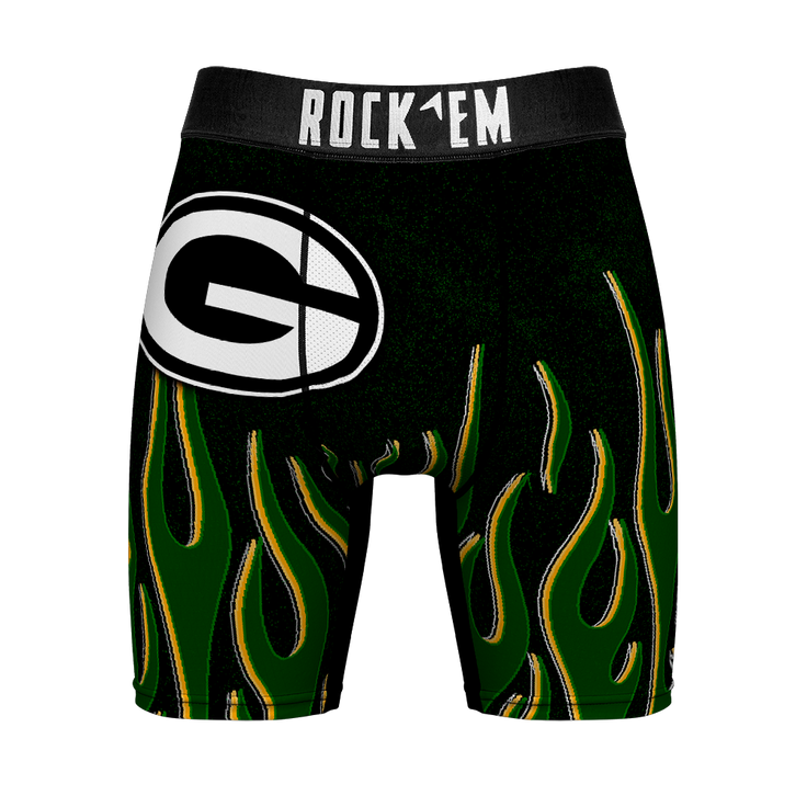 Green Bay Packers - 3D Flames – Front