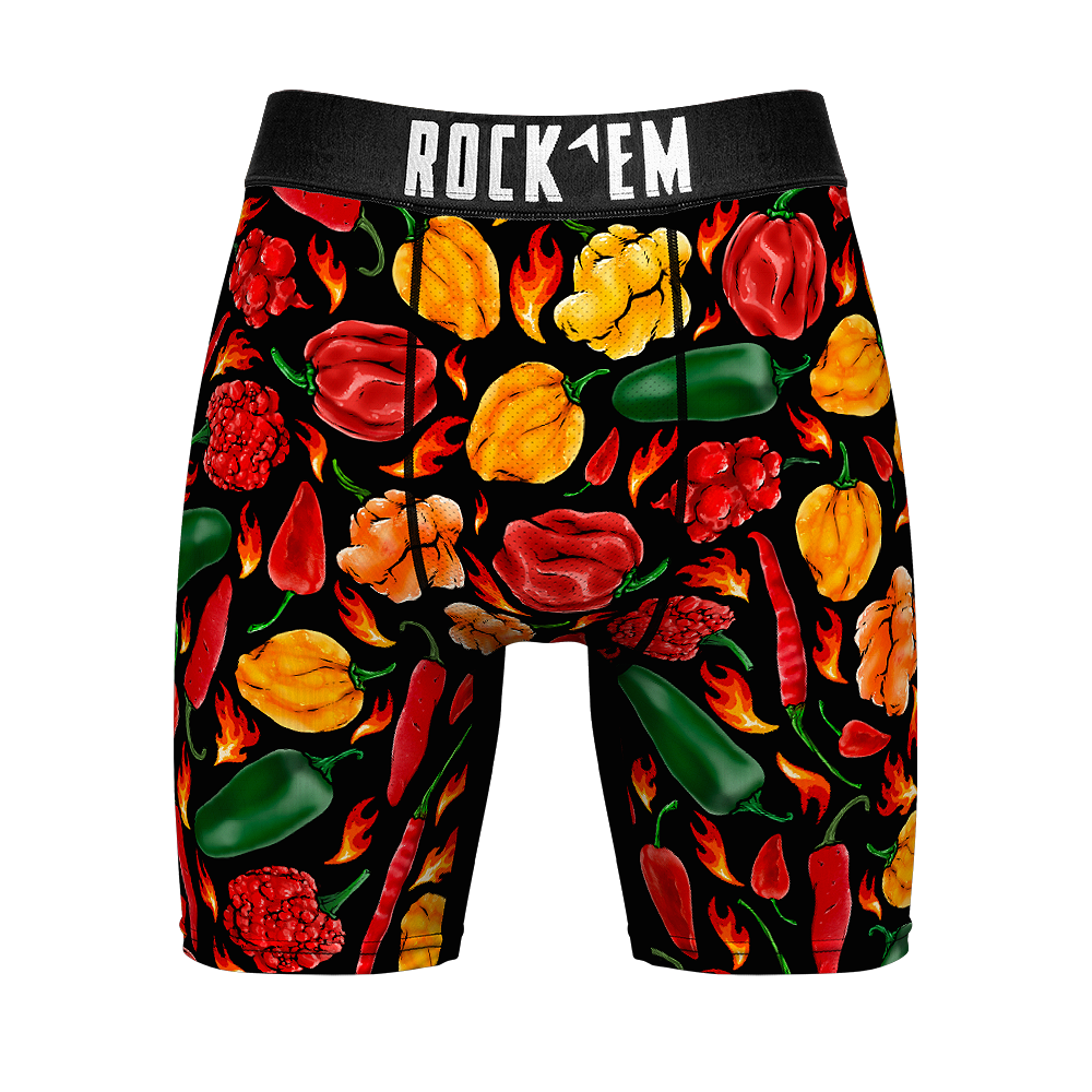 Boxer Briefs - Hot Peppers All-Over - {{variant_title}}