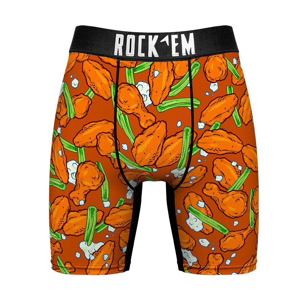 Boxer Briefs - Hot Wings All-Over - {{variant_title}}