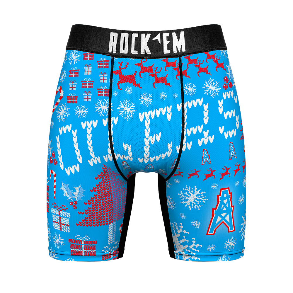 Boxer Briefs - Houston Oilers - Throwback Tacky Sweater - {{variant_title}}