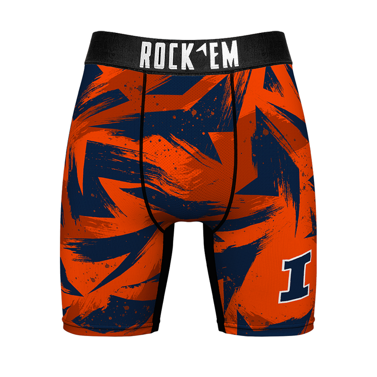 Boxer Briefs - Illinois Fighting Illini - Game Paint - {{variant_title}}