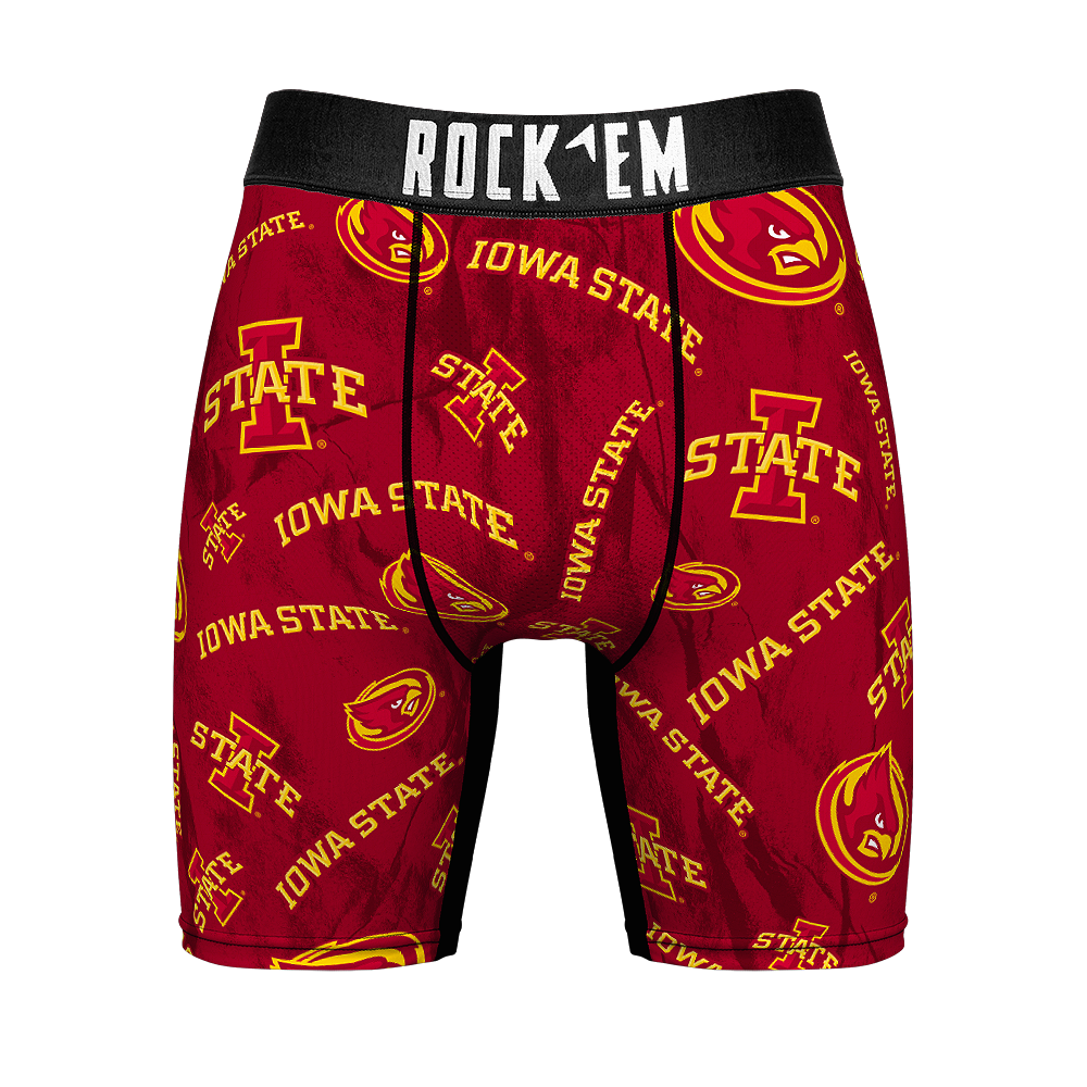 Boxer Briefs - Iowa State Cyclones - Logo All-Over - {{variant_title}}