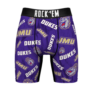 Boxer Briefs - James Madison Dukes - Logo All-Over