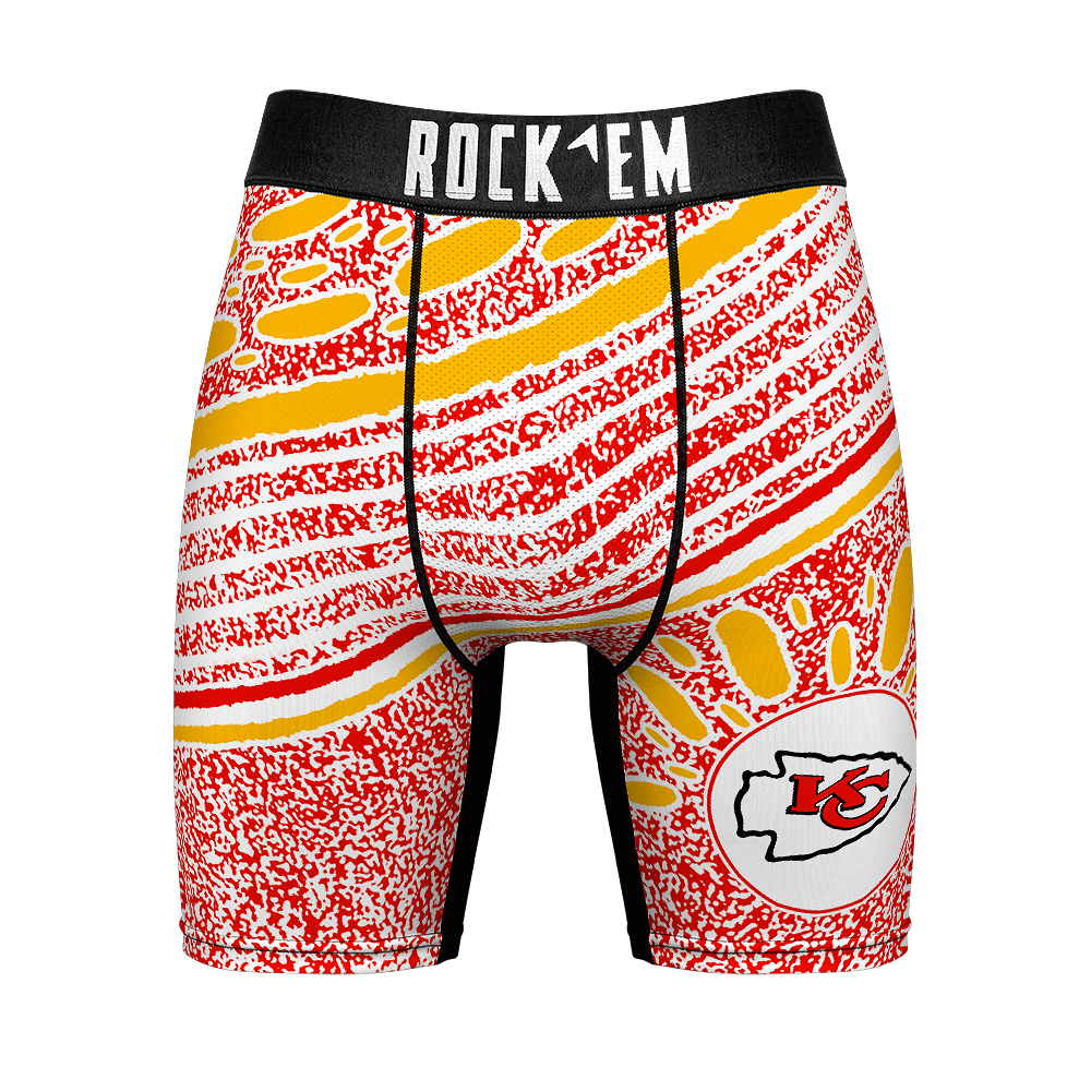 Boxer Briefs - Kansas City Chiefs - Throwback Splash - {{variant_title}}