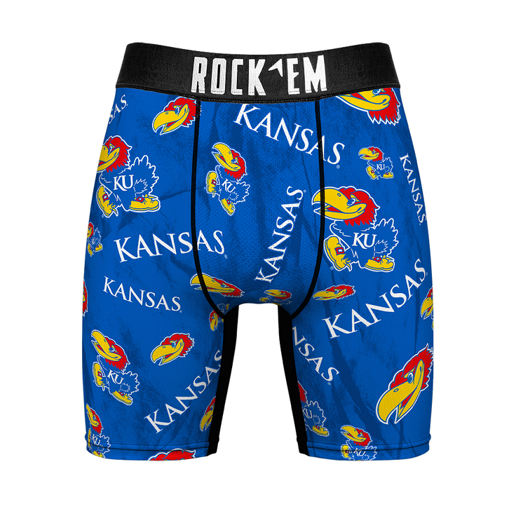 Boxer Briefs - Kansas Jayhawks - Logo All-Over - {{variant_title}}