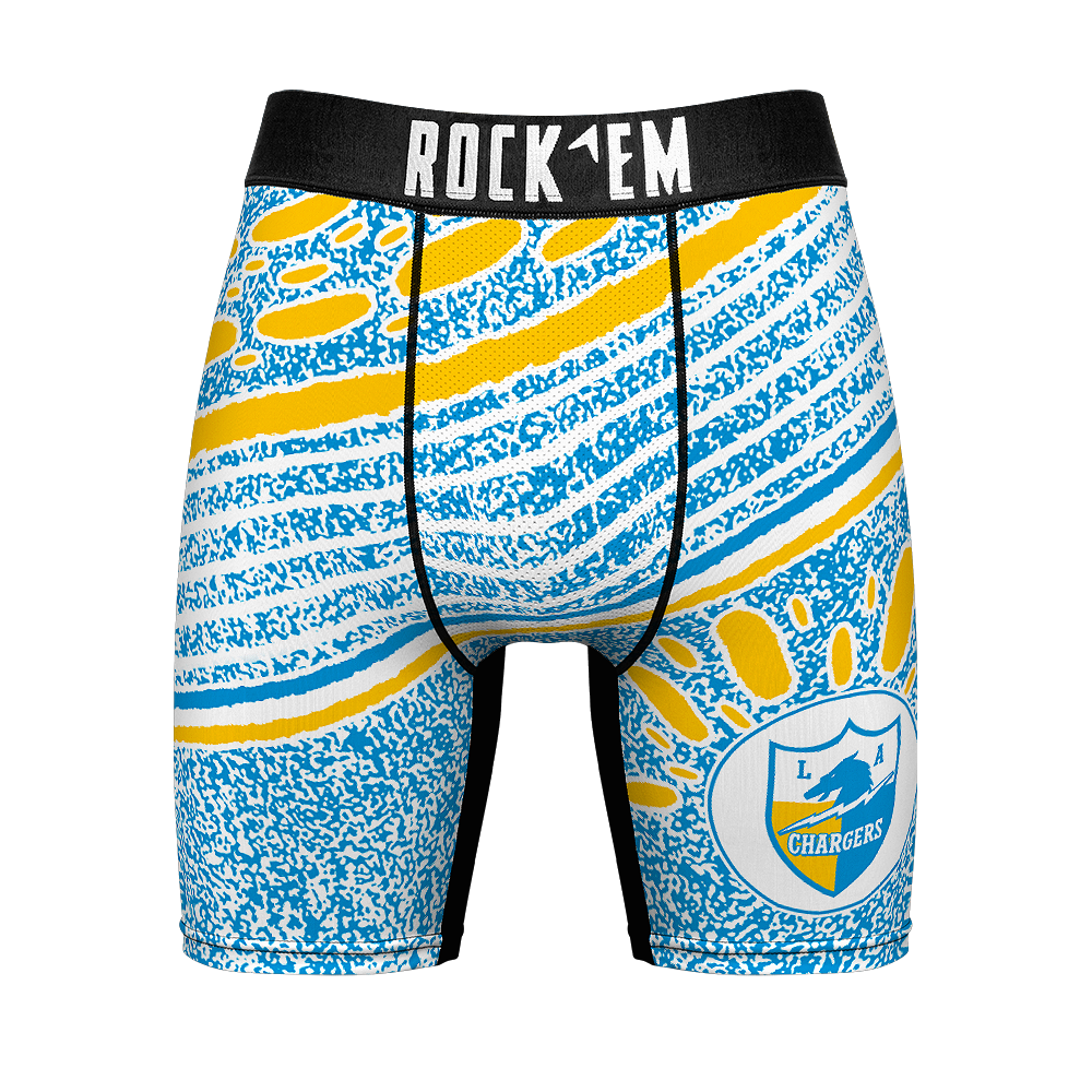 Boxer Briefs - Los Angeles Chargers - Throwback Splash - {{variant_title}}