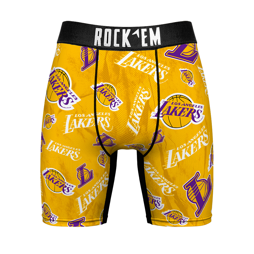 Boxer Briefs - Los Angeles Lakers - Logo All-Over - {{variant_title}}