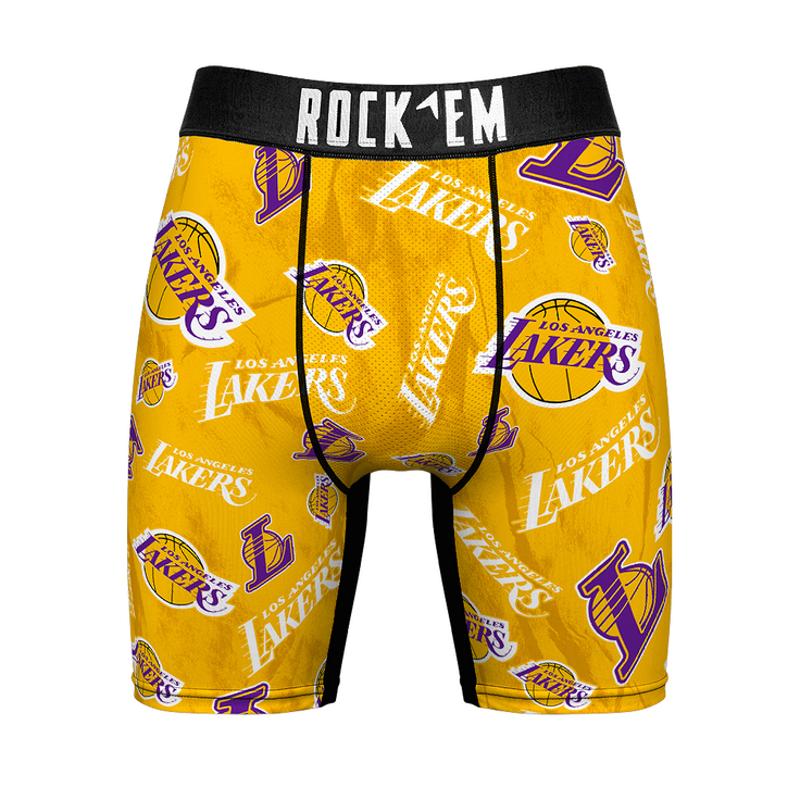 Boxer Briefs - Los Angeles Lakers - Logo All-Over - {{variant_title}}