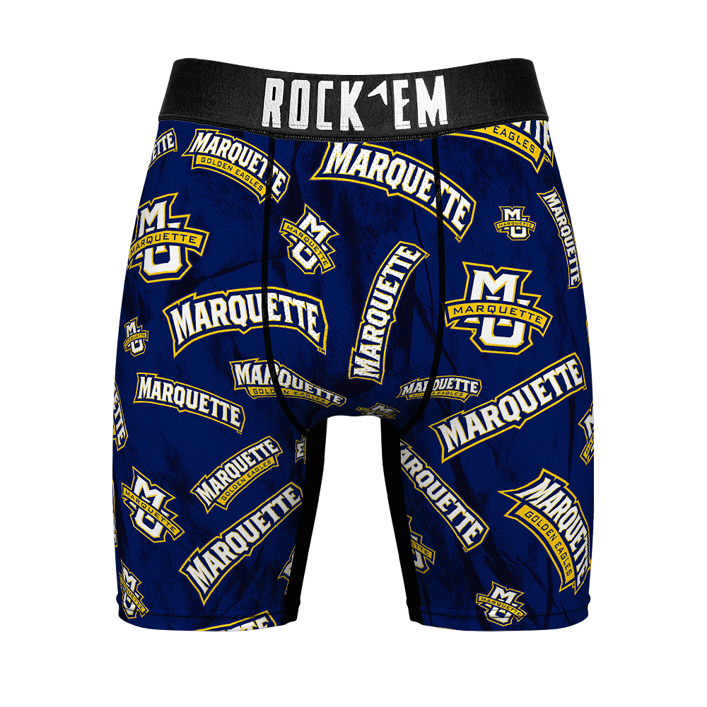 Boxer Briefs - Marquette Golden Eagles - Logo All-Over - {{variant_title}}