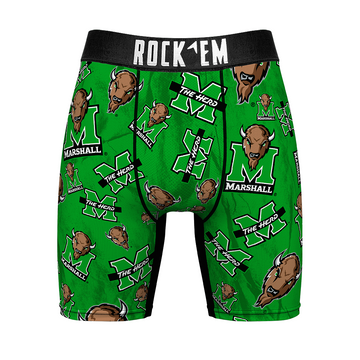 Boxer Briefs - Marshall Thundering Herd - Logo All-Over
