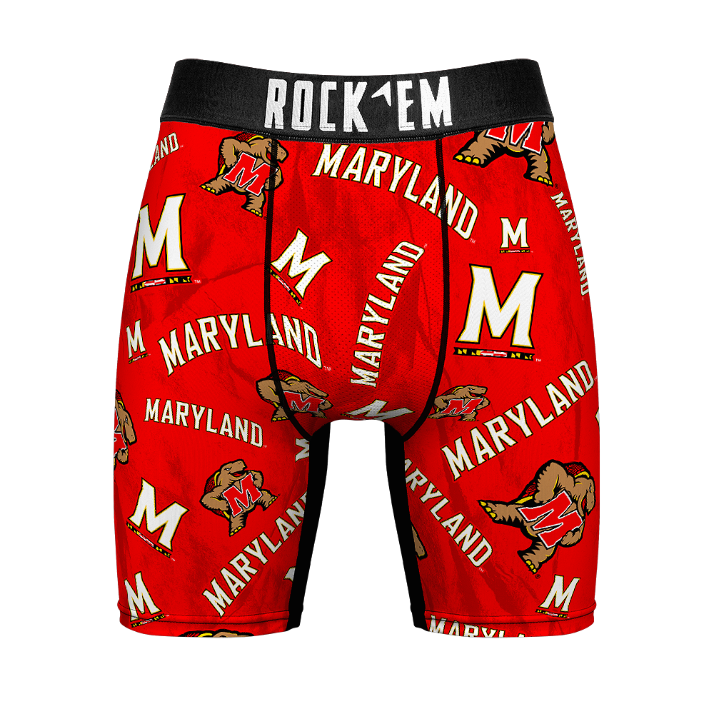 Boxer Briefs - Maryland Terrapins - Logo All-Over - {{variant_title}}