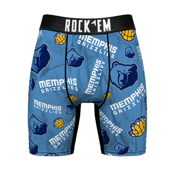 Boxer Briefs - Memphis Grizzlies - Logo All-Over