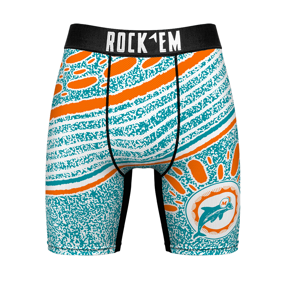 Boxer Briefs - Miami Dolphins - Throwback Splash - {{variant_title}}