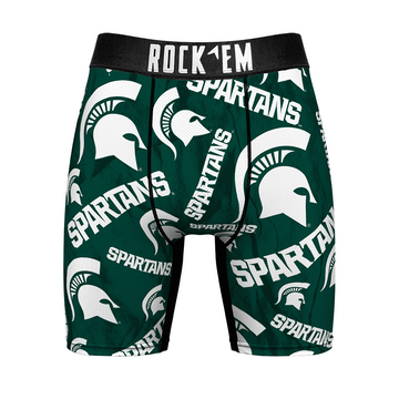 Boxer Briefs - Michigan State Spartans - Logo All-Over