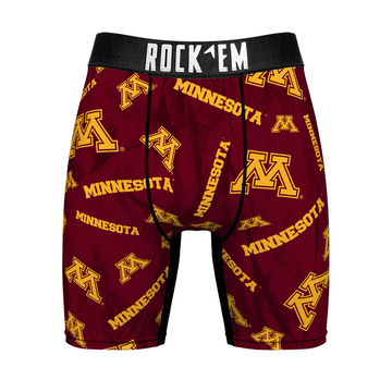 Boxer Briefs - Minnesota Golden Gophers - Logo All-Over