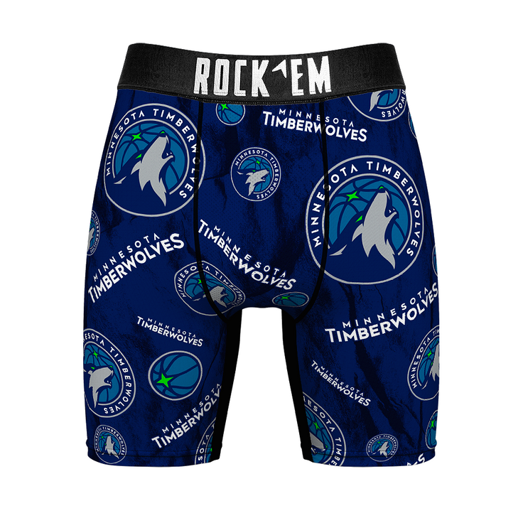 Boxer Briefs - Minnesota Timberwolves - Logo All-Over - {{variant_title}}