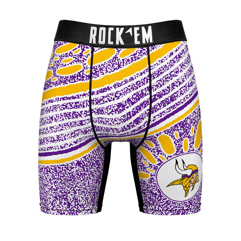 Boxer Briefs - Minnesota Vikings - Throwback Splash - {{variant_title}}