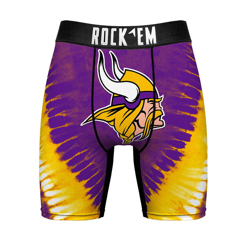 Boxer Briefs - Minnesota Vikings - V Shape Tie Dye - {{variant_title}}