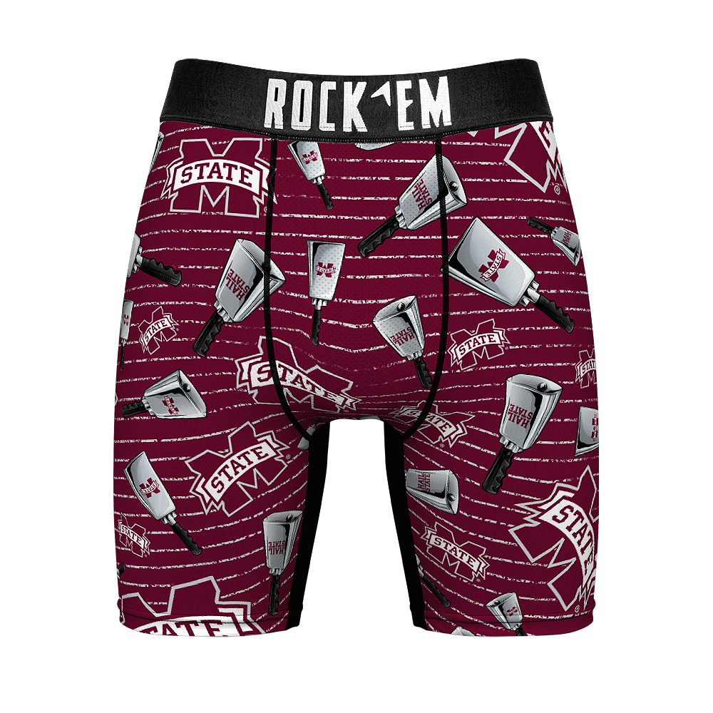 Boxer Briefs - Mississippi State Bulldogs - Cowbells - {{variant_title}}