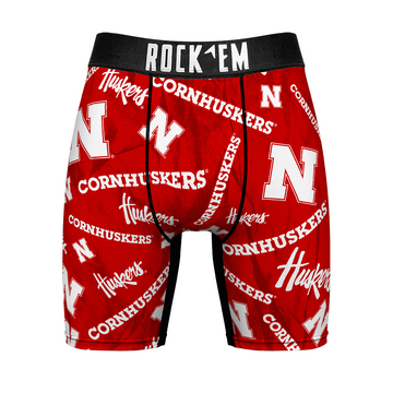 Boxer Briefs - Nebraska Cornhuskers - Logo All-Over