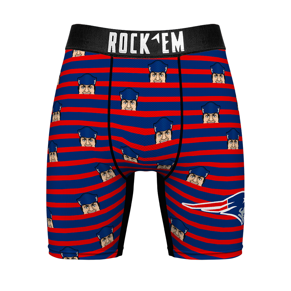 Boxer Briefs - New England Patriots - Peek-A-Boo Stripes - {{variant_title}}