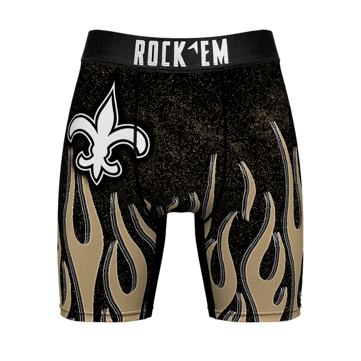 New Orleans Saints - 3D Flames – Front