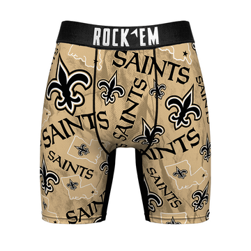 Boxer Briefs - New Orleans Saints - Logo All-Over