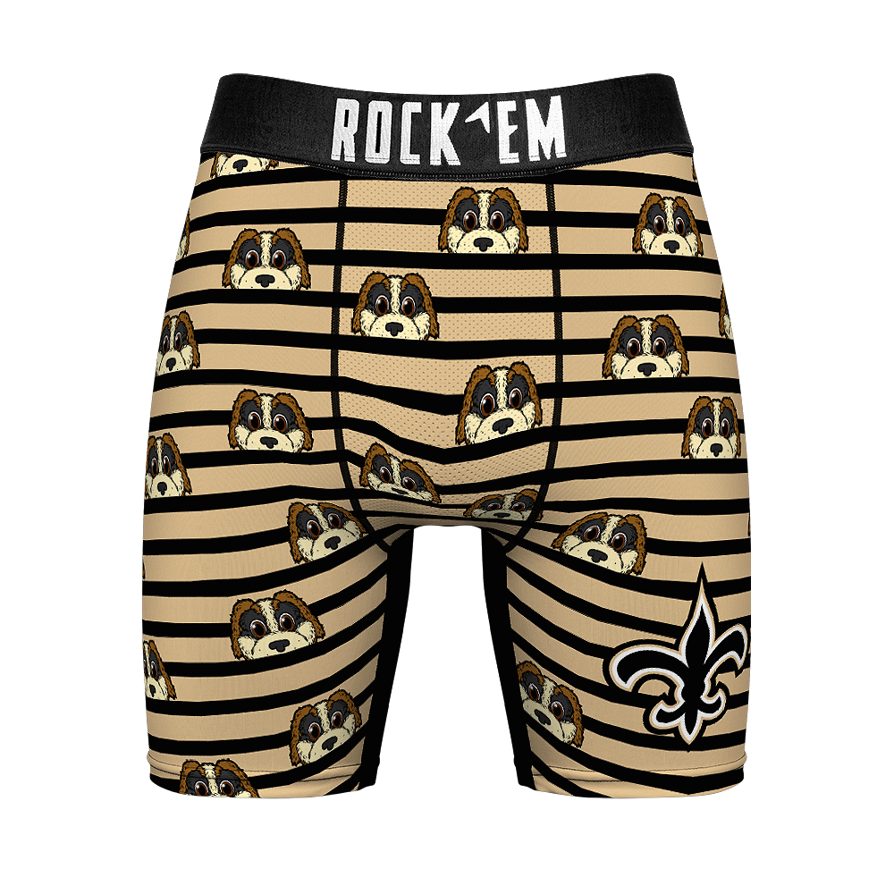 Boxer Briefs - New Orleans Saints - Peek-A-Boo Stripes - {{variant_title}}