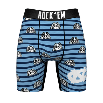 Boxer Briefs - North Carolina Tar Heels - Peek-A-Boo Stripes