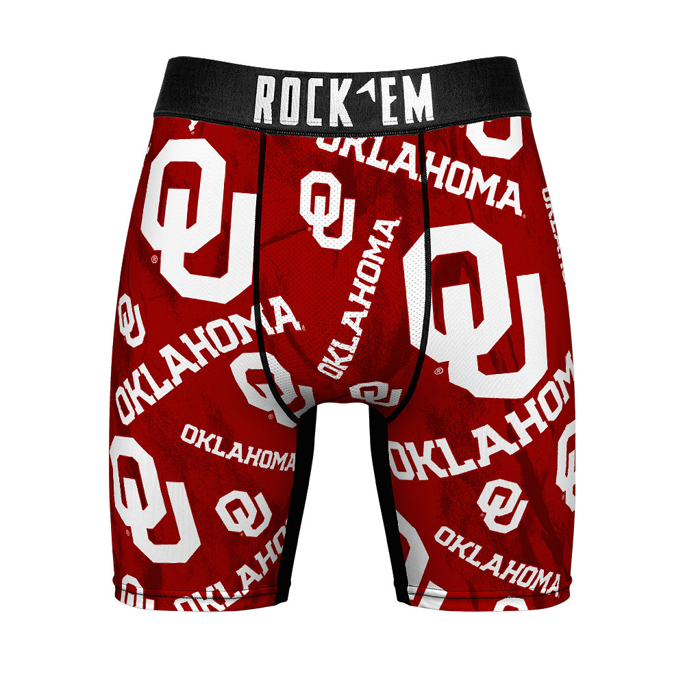Boxer Briefs - Oklahoma Sooners - Logo All-Over - {{variant_title}}