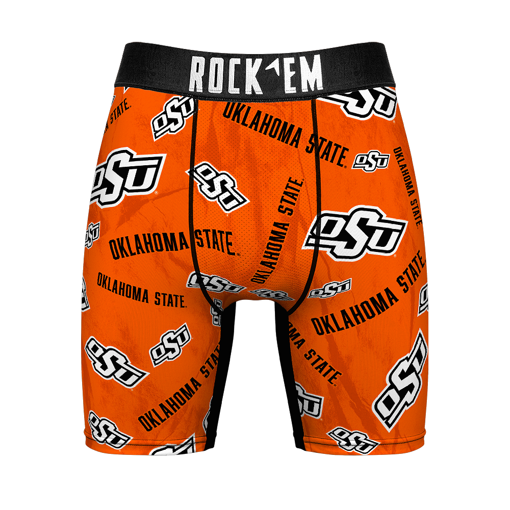 Boxer Briefs - Oklahoma State Cowboys - Logo All-Over - {{variant_title}}