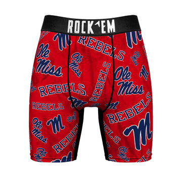 Boxer Briefs - Ole Miss Rebels - Logo All-Over