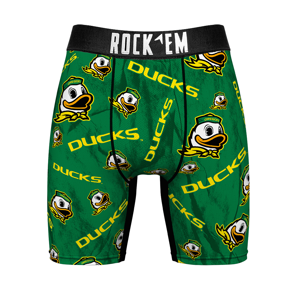 Boxer Briefs - Oregon Ducks - Logo All-Over - {{variant_title}}
