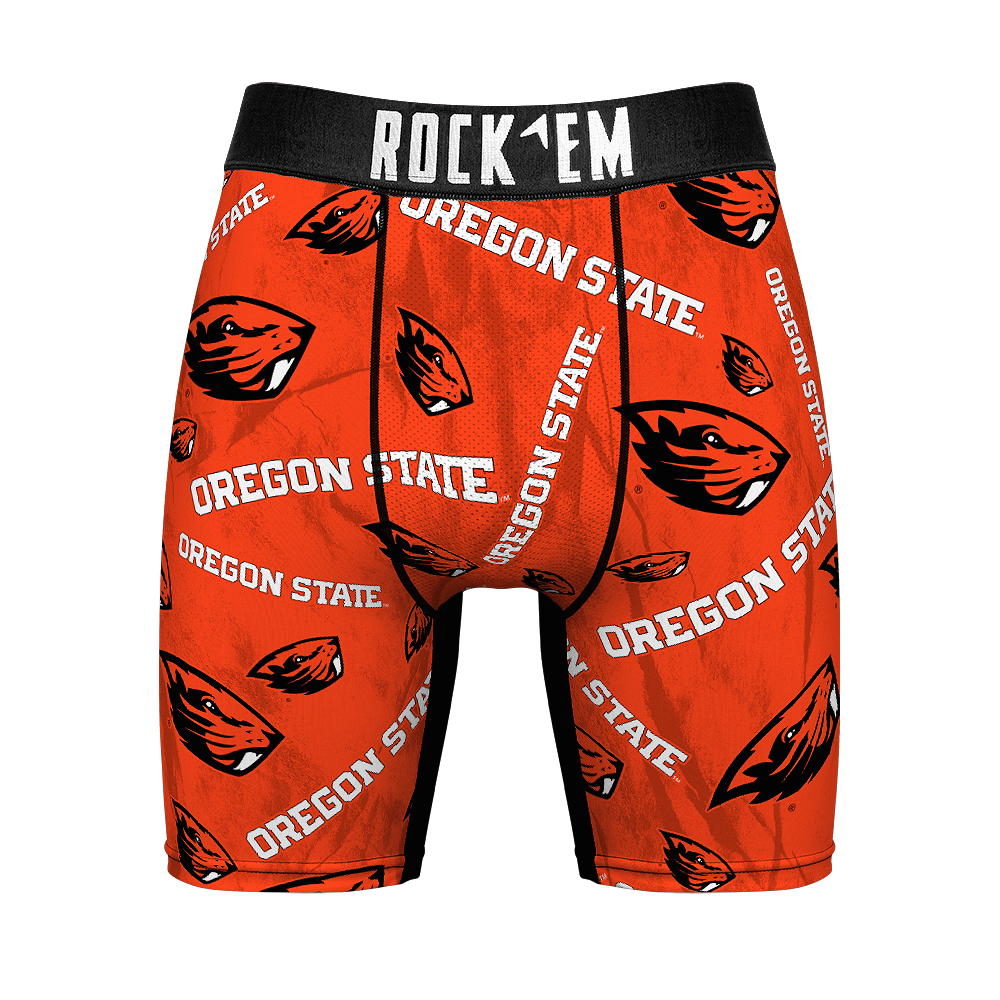 Boxer Briefs - Oregon State Beavers - Logo All-Over - {{variant_title}}