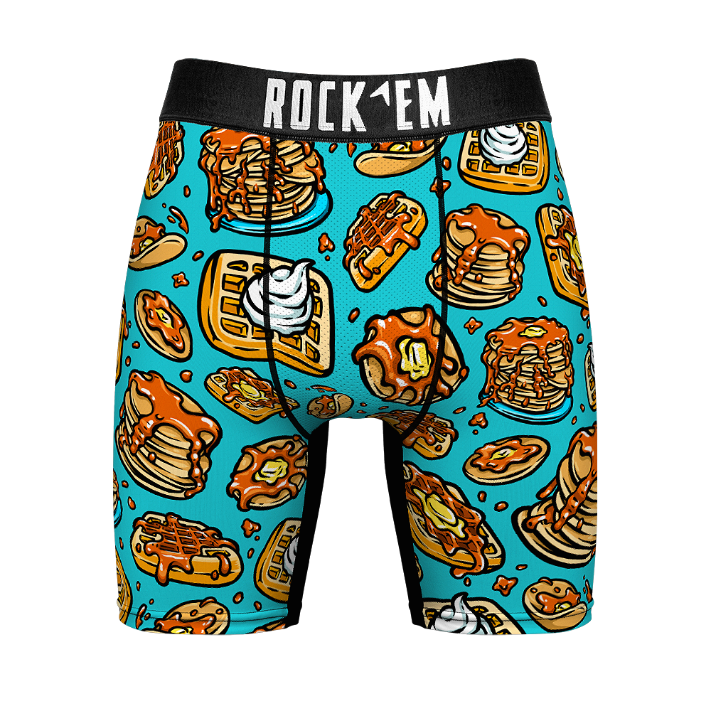Boxer Briefs - Pancakes & Waffles All-Over - {{variant_title}}