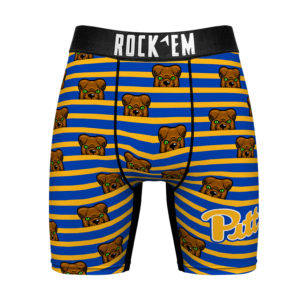 Boxer Briefs - Pittsburgh Panthers - Peek-A-Boo Stripes - {{variant_title}}