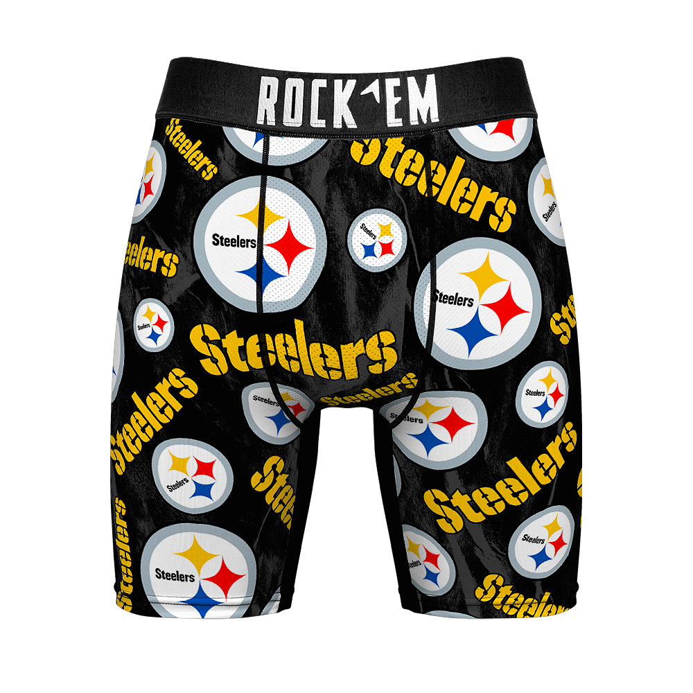 Boxer Briefs - Pittsburgh Steelers - Logo All-Over - {{variant_title}}