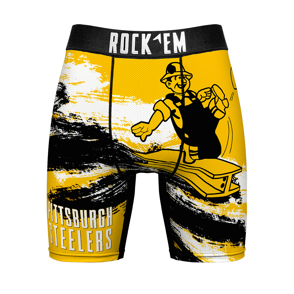 Boxer Briefs - Pittsburgh Steelers - Throwback Paint - {{variant_title}}